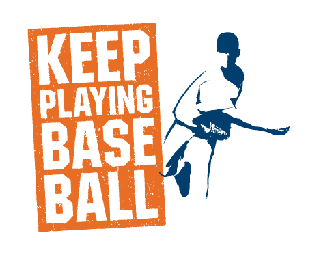 KEEP PLAYING BASEBALL logo