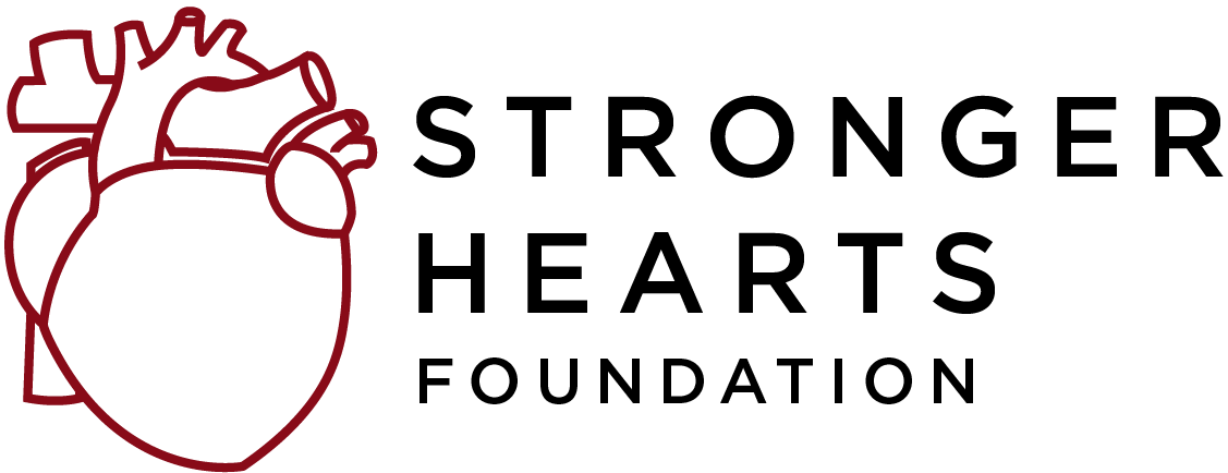 STRONGER HEARTS FOUNDATION logo