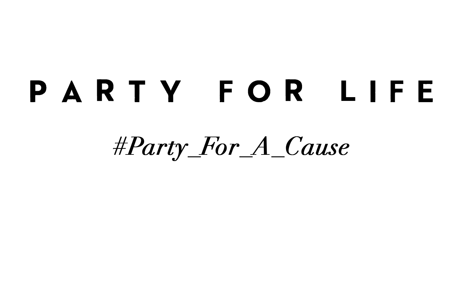 PARTY FOR LIFE INC NFP logo