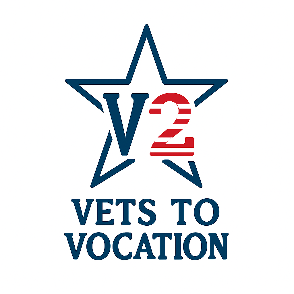 V2 VETS TO VOCATION logo