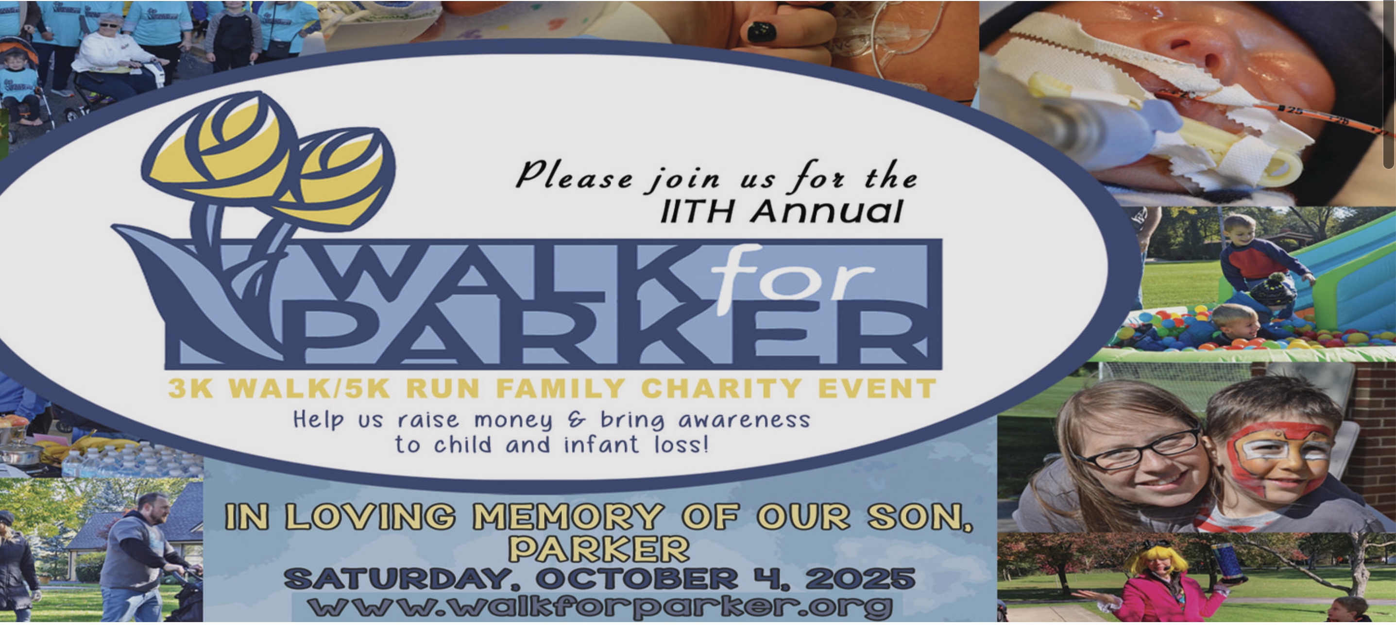 WALK FOR PARKER logo