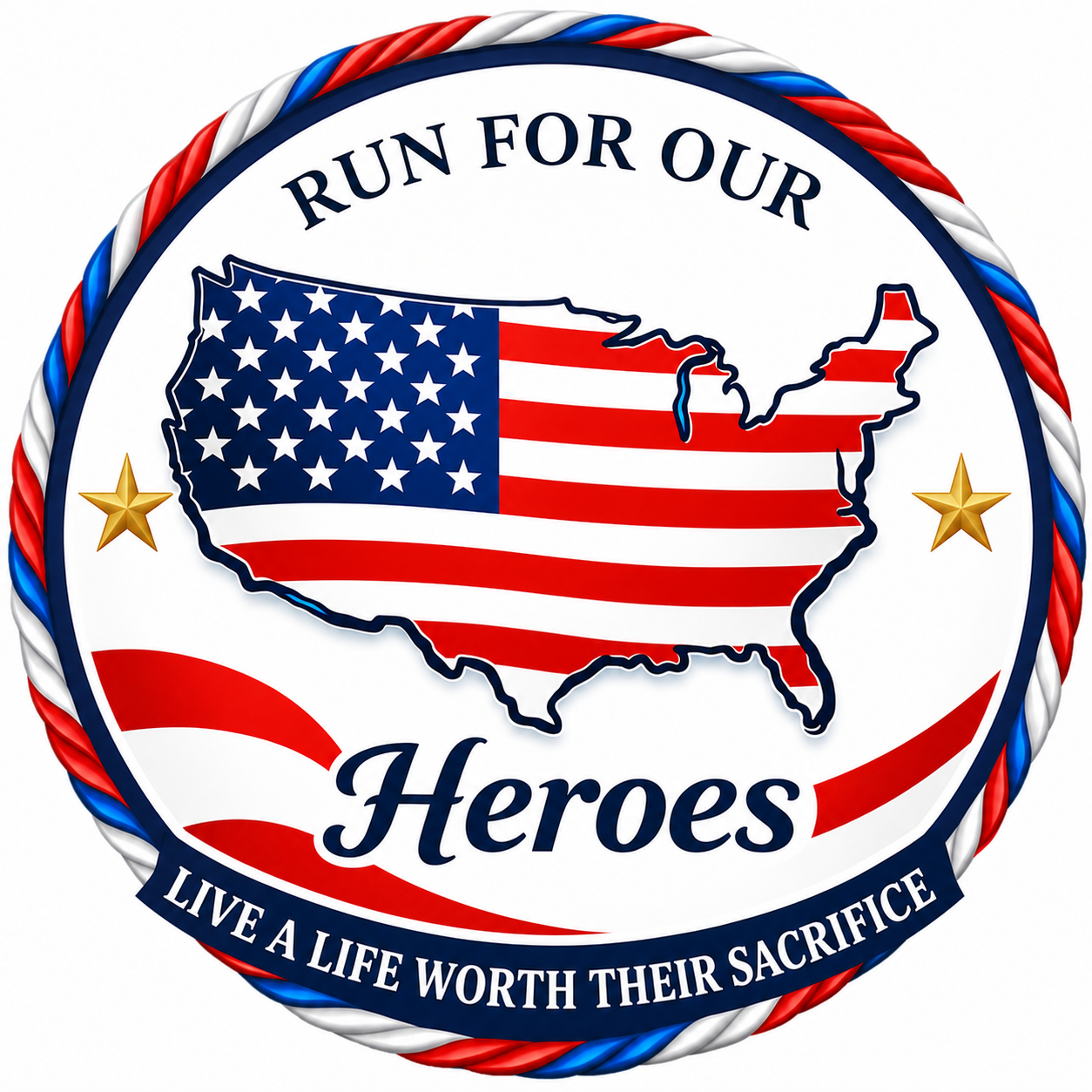 RUN FOR OUR HEROES logo